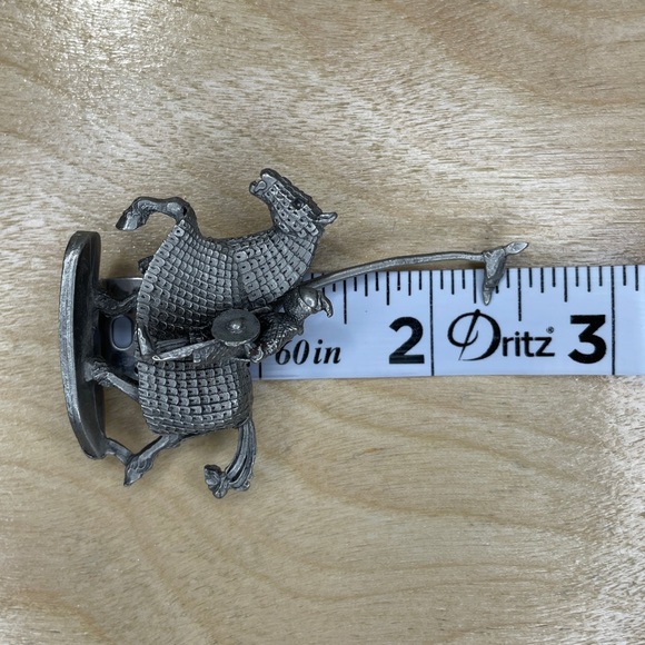 Vintage Ral Partha Pewter Mounted Medieval Chain Mail Lance Knight PP 663 - Picture 7 of 8